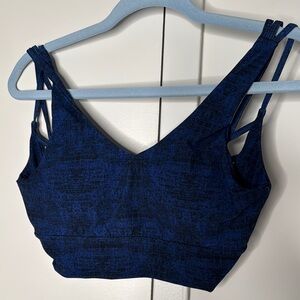 Blue Hustle Print Buffbunny Monarch Bra